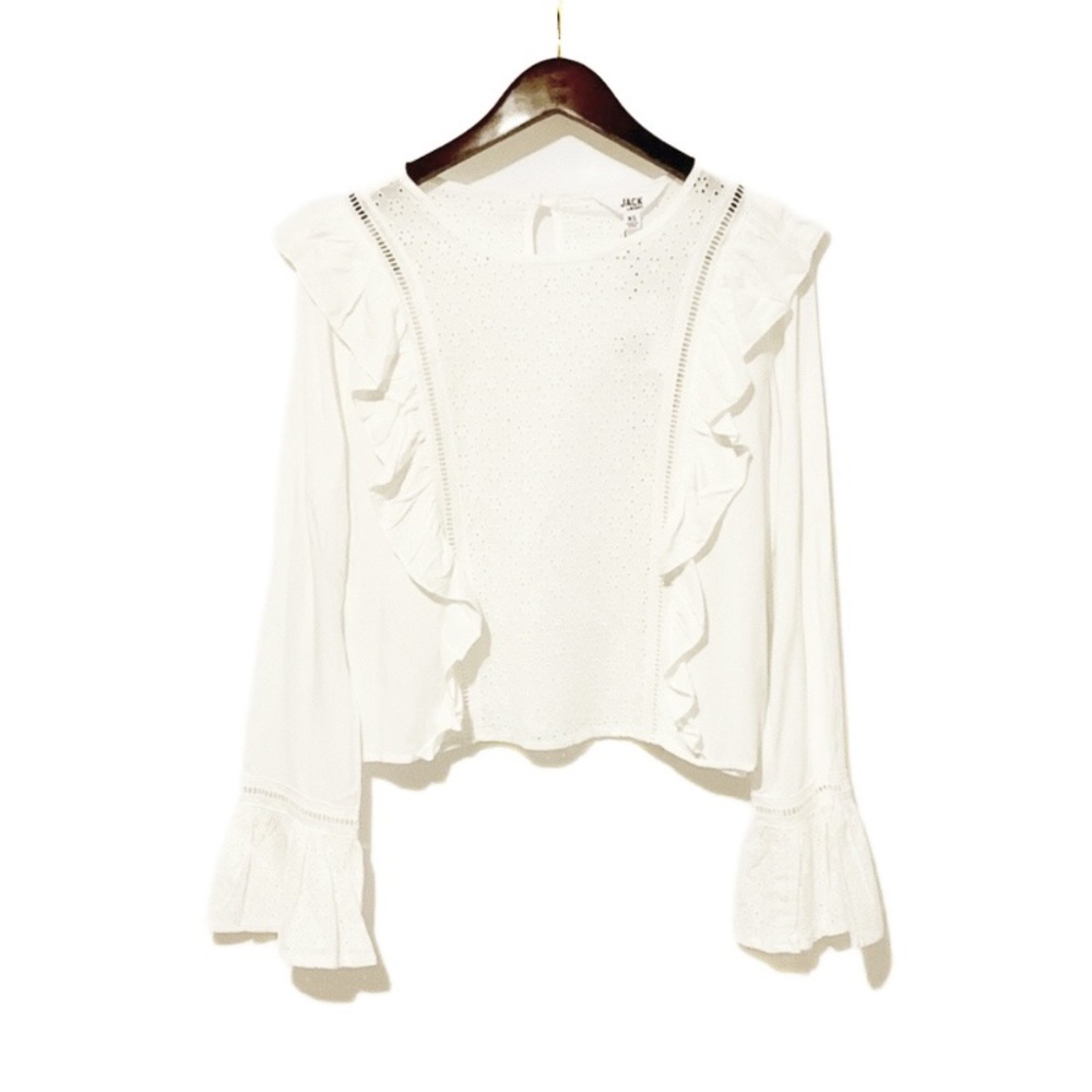 Jack by BB Dakota Eyelet It Happen Ruffle Top